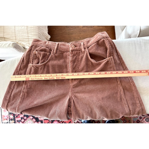WE THE FREE Good Luck Mid Rise Corduroy Barrel Jeans in Withered Rose - 29 - Picture 13 of 15